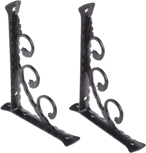 Miniatura 9 de 2 soportes flotantes de forma triangular para estantes invisibles, soportes de metal derecho montados en la pared, soporte triangular para estantes