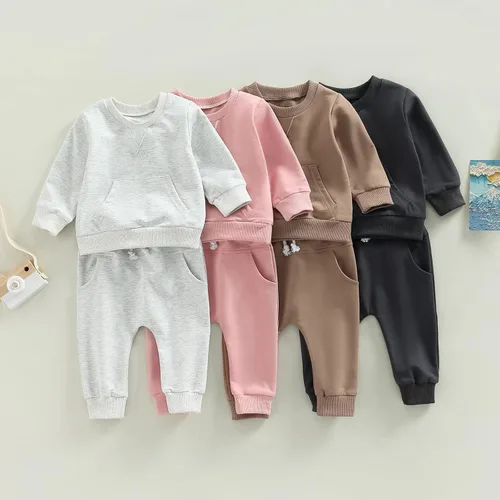 Miniatura 2 de Mubineo Conjunto de sudadera de manga larga para bebé niño y niña, para otoño e invierno
