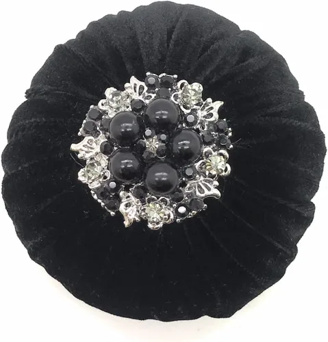 Miniatura 4 de Cojín de terciopelo con decoraciones de diamantes de imitación para costura, relleno de arena abrasiva de esmeril, hecho a mano en Estados Unidos