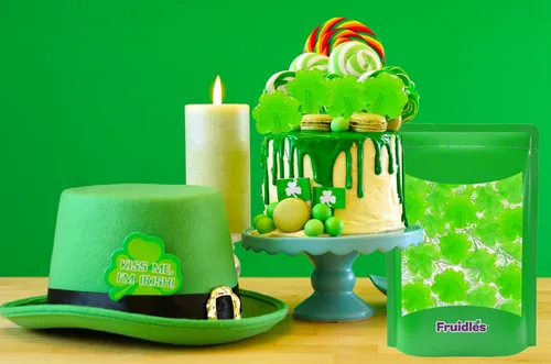 Miniatura 9 de Día de San Patricio 25 paletas de trébol verde, chupones de dulces de trébol, recuerdo de fiesta, envueltas individualmente (paquete de 25) sabor