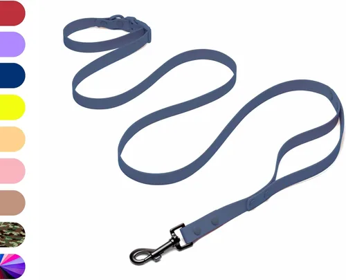 Miniatura 8 de Correa de perro resistente manos libres para perros medianos a grandes para correr cómodamente caminar Cierre de hebilla Mango acolchado suave