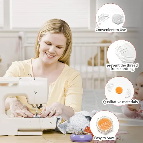 Miniatura 2 de Acondicionador de hilo de cera de abejas de 3 piezas, acondicionador de cera de hilo para coser Blanco