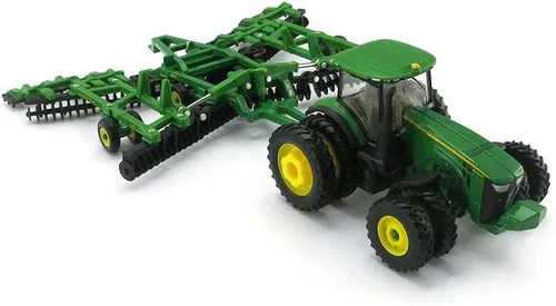 Miniatura 3 de ERTL John Deere 8320R Tractor y Modelo 637 Juego de discos (escala 1:64)
