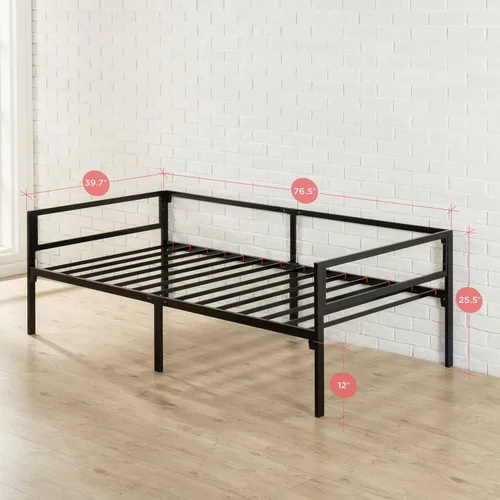 Miniatura 2 de Zinus Quick Lock cama de día doble con listón de apoyo de acero