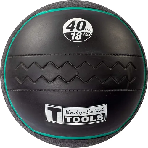 Miniatura 8 de Body-Solid Heavy Rubber Medicine Ball - Non Bouncing Wall Balls for Strength Training, Weight Loss Workout, Core Exercise and Home Gym Fitness, Black