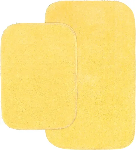 Miniatura 97 de Garland Rug 2 alfombras de baño tradicionales de nailon lavables color morado (17 x 24 pulgadas, 21 x 34 pulgadas), suaves, absorbentes y elegantes