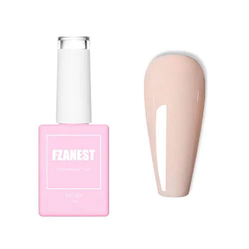 Miniatura 17 de FZANEST Esmalte de uñas en gel azul bebé, color de verano amarillo esmalte en gel para arte de uñas removible LED UV #D15