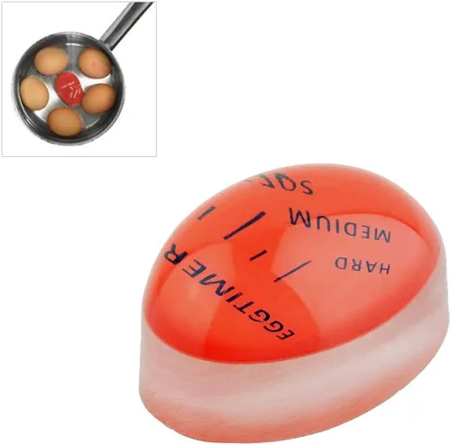 Temporizador de huevo, Indicador de cambio de color duro y suave, Temporizador de huevo hervido que cambia de color, Temporizador de huevo