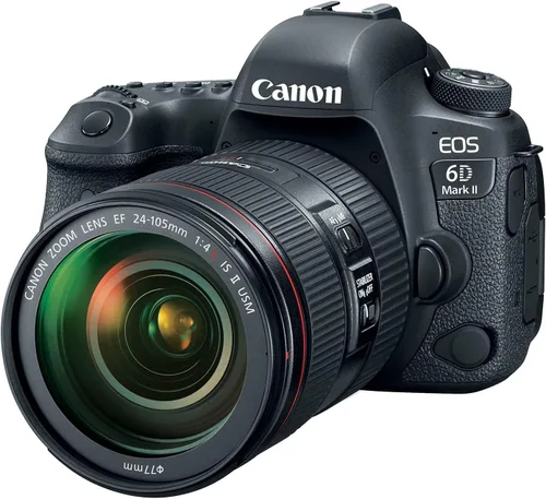 Cámara Canon EOS 6D Mark II DSLR con lente EF 24-105 mm USM - Habilitada para WiFi (Reacondicionada)