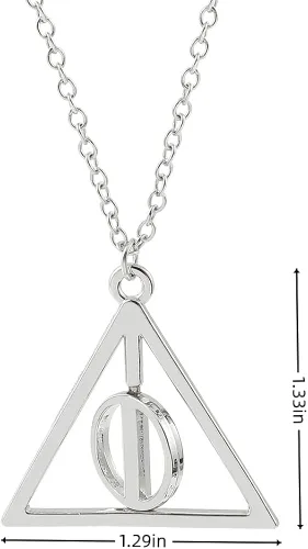 Miniatura 3 de GetMoving Collar de tiempo, collar con colgante de Hallows para mujer