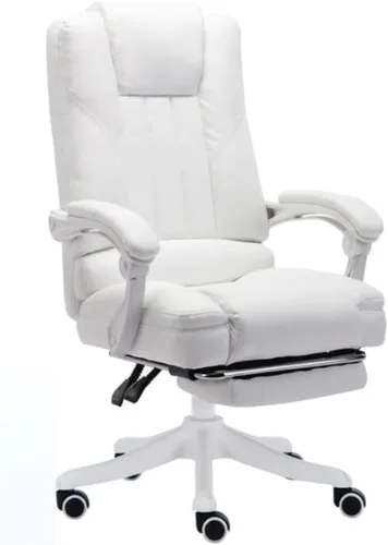 Silla de oficina ejecutiva grande y alta, resistente, capacidad de 200 libras, asiento ancho, ergonómica, respaldo alto, con reposapiés ajustable,