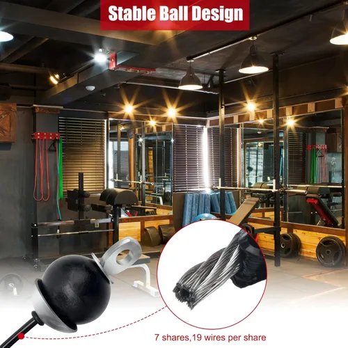 Miniatura 4 de Cable de polea de fitness de 196 pulgadas, repuesto ajustable para sistema de poleas, accesorios de máquina de cuerda de fitness de alta resistencia