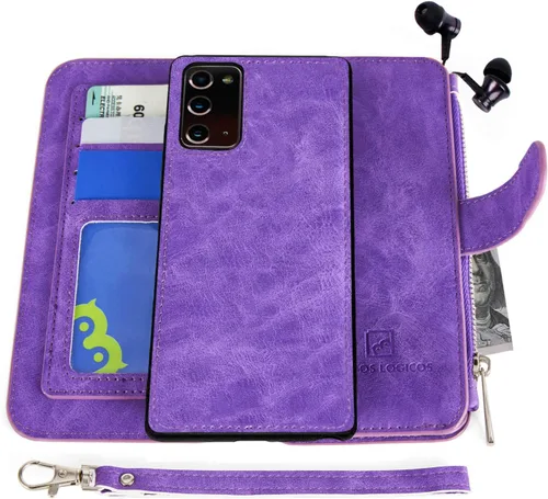 Miniatura 11 de MODOS LOGICOS Funda para Samsung Galaxy Note 8, [Cartera desmontable Folio] [2 en 1] [Almacenamiento de efectivo con cremallera]