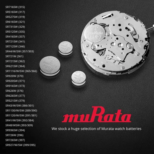 Miniatura 5 de Murata 379 Batería SR521SW 1.55V Celda de botón de reloj de óxido de plata (5 baterías)