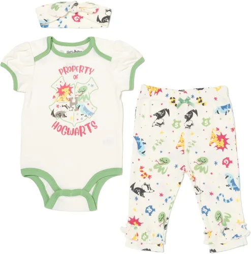 Harry Potter Ravenclaw Slytherin Gryffindor Hufflepuff - Conjunto de pantalones y diadema para bebés recién nacidos a bebés