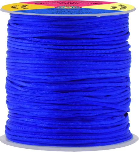 Miniatura 108 de Mandala Crafts Cordón de Satén de Nailon 2mm Cordón Rattail Champagne - 100 Yardas Cordón de Nailon Chino para Nudos Cordón de Seda Cola de Rata