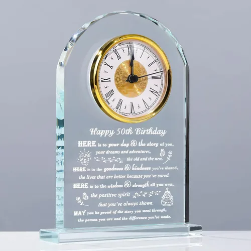 Miniatura 24 de Movdyka Regalos de 70 cumpleaños para mujeres y hombres – Reloj de cristal personalizado 1956 70 años de edad regalo para ella él – Ideas de regalos