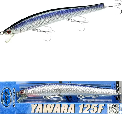 Miniatura 37 de LUCKY CRAFT FlashMinnow 125 YAWARA, señuelos de pesca de agua salada, accesorios y equipo de pesca de surf Jerkbait, señuelos de pesca de fletán