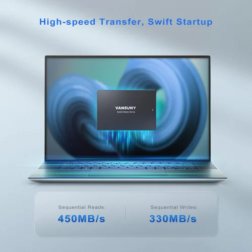 Miniatura 2 de Vansuny - Disco duro SSD interno de estado sólido SATA III de 128 GB 2.5” Unidad interna avanzada de NAND 3D Flash de hasta 450 MB/s para PC