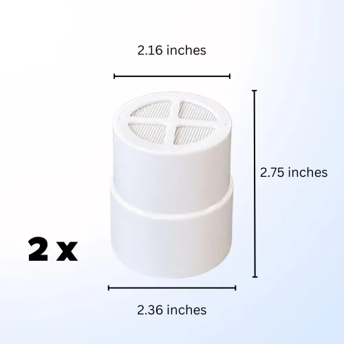 Miniatura 6 de The Jolie - Paquete de 2 filtros de ducha compatibles con el cabezal de ducha THE JOLIE, filtro de ducha KDF de 55 etapas, mejora la calidad