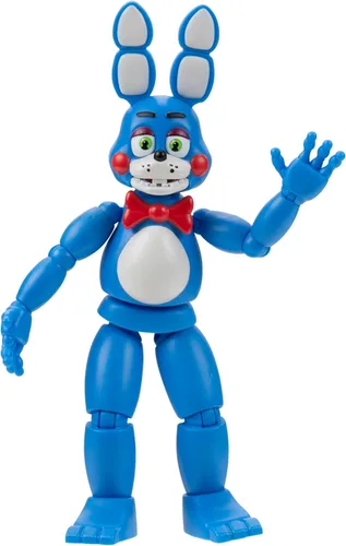 Jazwares Five Nights at Freddy’s Figura de juguete Bonnie de 5 pulgadas articulada con función de susto luminoso y ojos que brillan en la oscuridad
