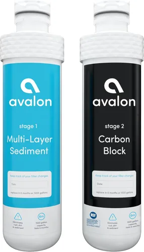 Avalon Filtros de repuesto originales para enfriadores de agua Avalon sin botella, certificado NSF, patentados, 2 unidades (paquete de 1)