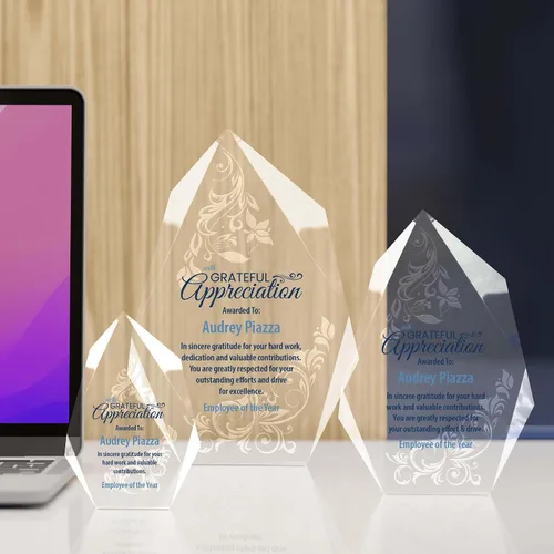 Miniatura 8 de Baudville Trofeo de placa de premio de apreciación grabada personalizada, personalización única para jefe, empleado, gerente, miembro de la junta