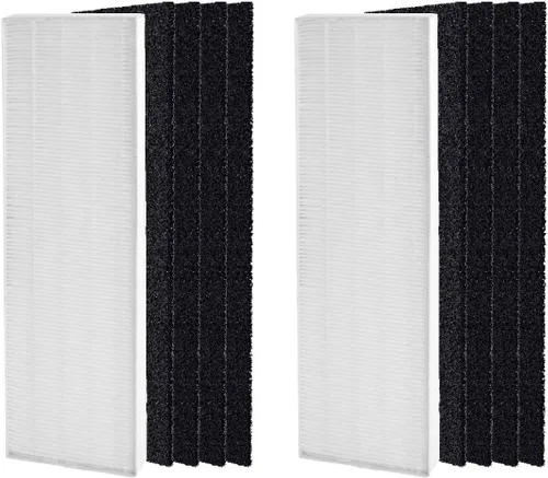 Miniatura 2 de Nispira AeraMax 90 100 DX5 DB5 Filtro de repuesto para purificador de aire Fellowes Aeramax Parte 40101701 9287001 9324001, carbón activado HEPA