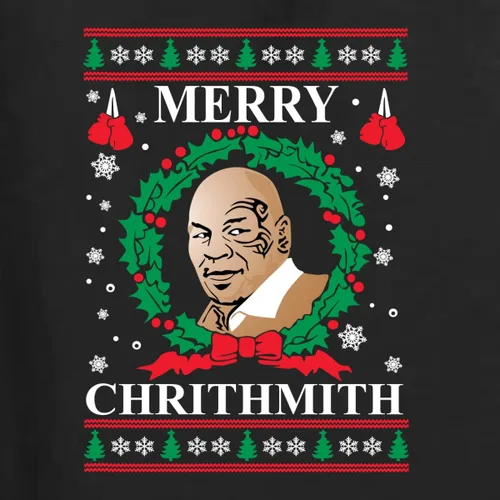 Miniatura 2 de Wild Bobby Merry Chrithmith Mike Tyson Ugly Christmas Sweater Unisex Crewneck Sweatshirt