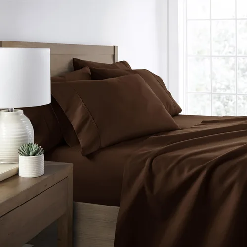 Miniatura 31 de ienjoy Home Linen Market - Juego de sábanas de 6 piezas, color rubor, tamaño King Blush