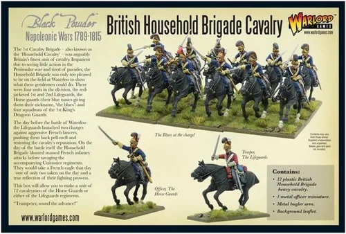 Miniatura 2 de Warlord Games Wargames Delivered Black Powder Brigada Casa Británica Figuras de Caballería 18th & 19th Century Military Wargaming Plastic Model Kit