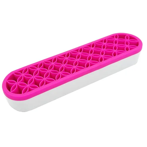 Miniatura 12 de TANG SONG 1 PC Organizador de brochas de maquillaje de silicona, caja de almacenamiento de cosméticos para escritorio (Negro)