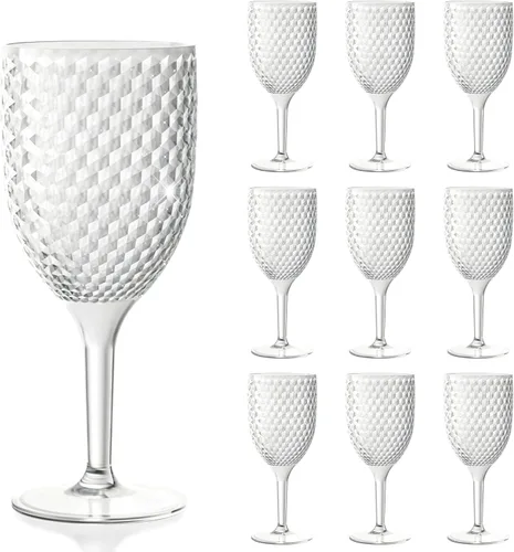 Miniatura 9 de 24PCS Copas de vino azul cristal plástico