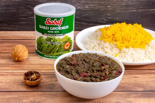 Miniatura 2 de Sadaf Sabzi Ghormeh - Mezcla de hierbas secas Ghormeh Sabzi, especias persas para cocinar y condimentar alimentos, mezcla de hierbas naturales