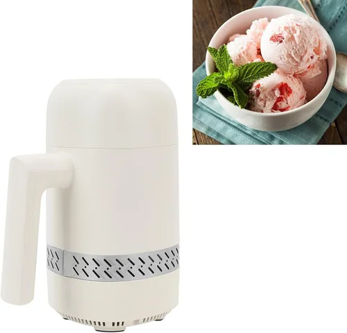 Miniatura 9 de Máquina compacta para hacer helados de 10.1 fl oz, pantalla digital, máquina de yogur congelado para postres rápidos para uso doméstico y cocina