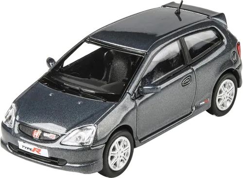 Miniatura 3 de 2001 Civic Type R EP3 Cosmic Gray Metálico 1/64 Diecast Model Car por Paragon Models PA-55344