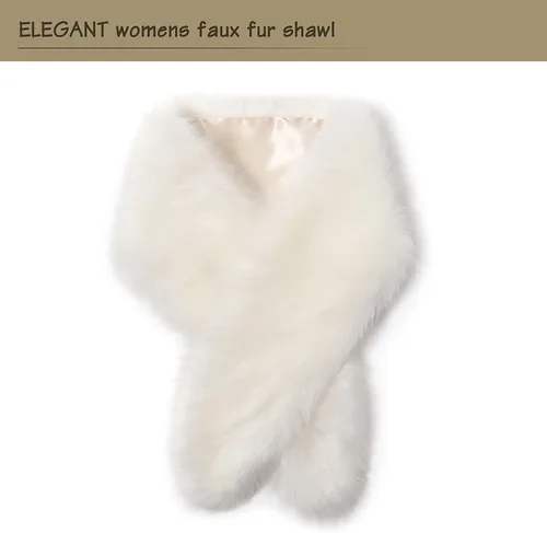 Miniatura 3 de Dikoaina cuello extra grande de piel sintética para abrigos de invierno para mujer