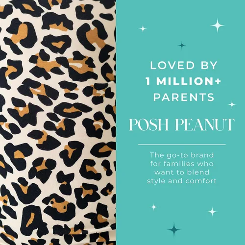 Miniatura 5 de Posh Peanut Pijamas para niñas, suaves, de viscosa de bambú para niños, pijamas a juego de manga larga para niñas