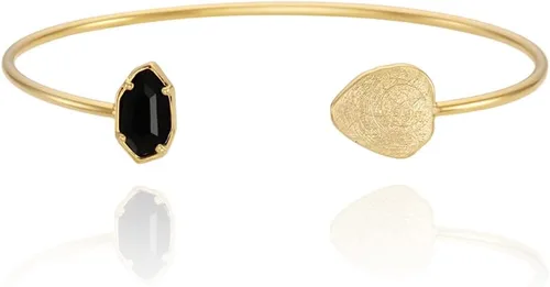 Miniatura 51 de OZEL - Pulseras para mujer, chapados en oro real de 18 quilates, pulseras de oro de cristal colorido para regalos