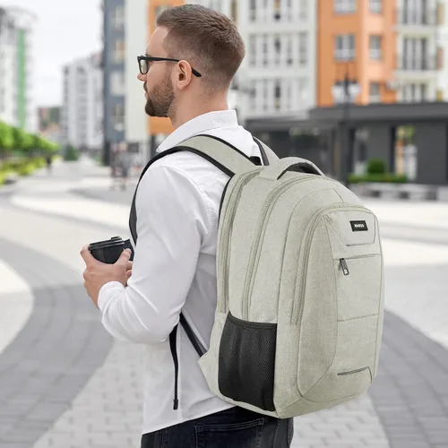 Miniatura 6 de Mochila para hombres y mujeres, mochilas escolares para adolescentes, mochila antirrobo para portátil de negocios, resistente al agua, con puerto