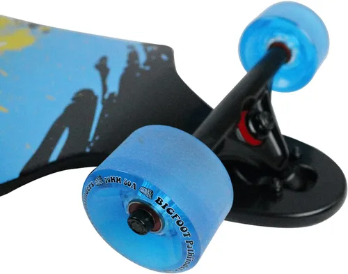 Miniatura 3 de Paradise Longboard Drop Through Complete Cruiser - Monopatín Sun Splash, 9.75 x 39.75 pulgadas