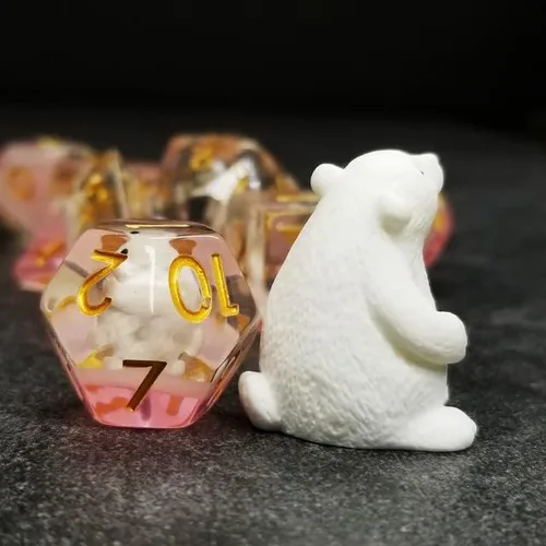 Miniatura 4 de Sage's Portal - Juego de dados de Animales Familiares de Resina para D&D, Juego de dados poliédricos para Dungeons and Dragons RPG, Pathfinder