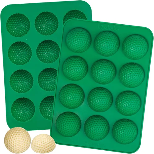 Miniatura 9 de Webake Molde de chocolate de fútbol – Molde de silicona de 30 cavidades con forma de fútbol, casco y jersey, para decoraciones de chocolate, dulces