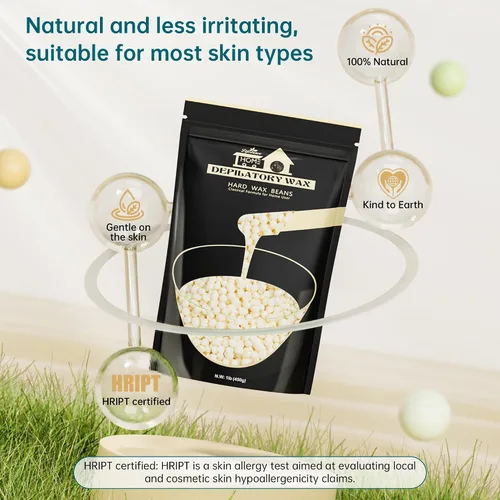 Miniatura 3 de 1 libra de granos de cera dura, kit de cera en perlas de Lifestance para depilación de cera dura para cabello fino y delgado, piel sensible, perlas