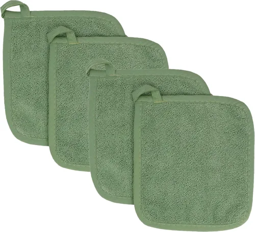 Miniatura 18 de RITZ Agarraderas para ollas y salvamanteles de rizo: Resistente al calor sin igual, duradero 100% algodón – Diseñado ergonómicamente para un agarre