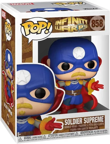 Miniatura 4 de Soldier Supreme Pop #858 Marvel Infinity Warps: Figura de vinilo (incluye funda protectora de caja Ecotek Pop)