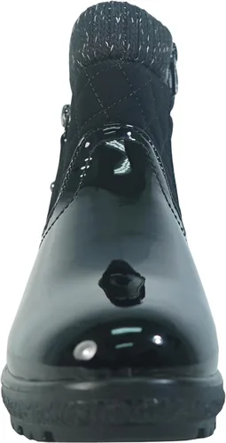 Miniatura 7 de Botas de invierno de tobillo a media pantorrilla para mujer de Canadá KARLA y NINA Botas de piel con cremallera lateral Cremallera frontal