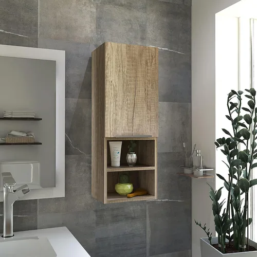 Miniatura 13 de Tuhome Mueble de baño Mila - Gris claro - Material de madera de ingeniería