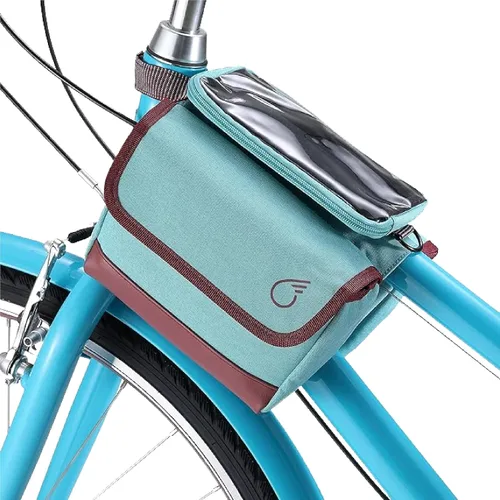 Miniatura 9 de sixthreezero Bolsa de bicicleta de montaje en marco, bolsa universal impermeable para bicicleta, bolsas de almacenamiento de carga de doble cara