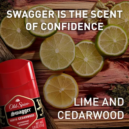 Miniatura 6 de Old Spice Desodorante antitranspirante para hombres, protección 24/7 sudor y olor, frescura duradera 24/7, sólido invisible, Swagger con aroma a